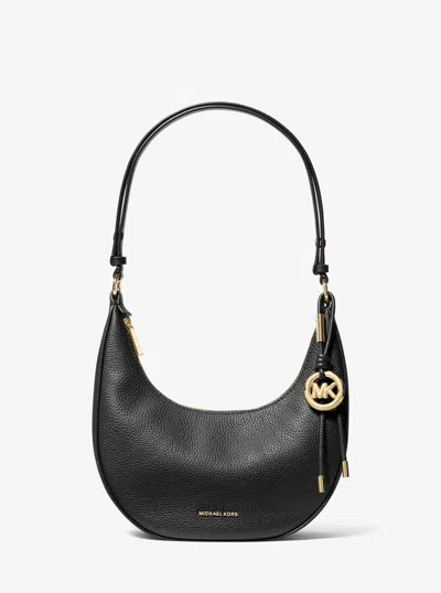 Michael Michael Kors Michael Kors Nolita Small Pebbled Leather Convertible Pochette In Black