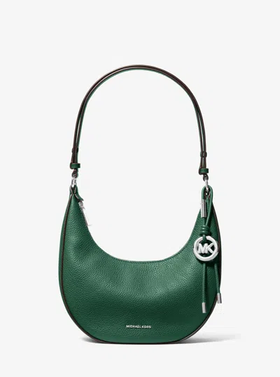 Michael Michael Kors Michael Kors Nolita Small Pebbled Leather Convertible Pochette In Green