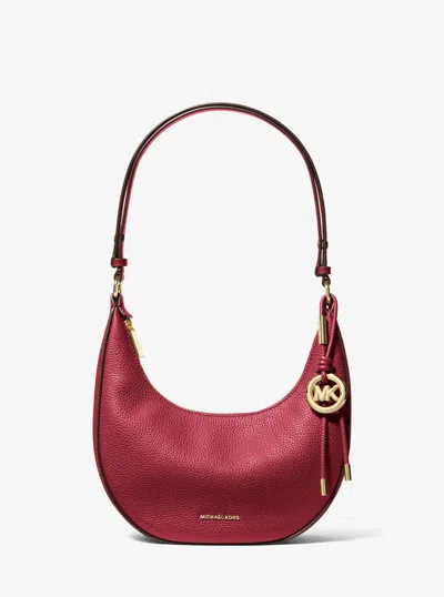 Michael Michael Kors Michael Kors Nolita Small Pebbled Leather Convertible Pochette In Red