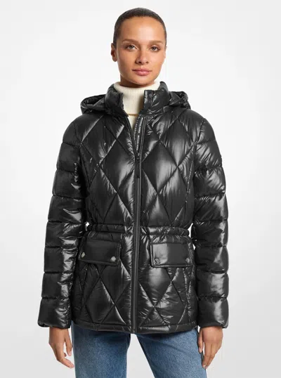 Michael Michael Kors Michael Kors Packable Quilted Puffer Jacket In Black
