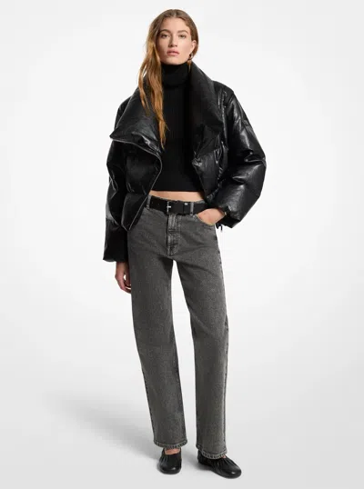 Michael Michael Kors Michael Kors Quilted Puffer Coat In Black