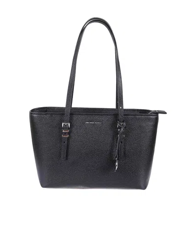 Michael Michael Kors Logo Lettering Top Handle Bag In Black