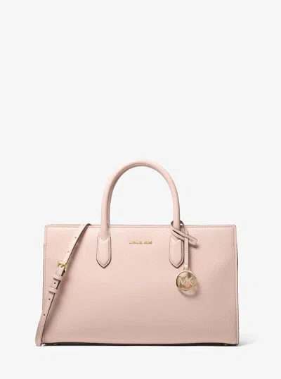 Michael Michael Kors Michael Kors Scarlett Medium Textured Satchel In Pink