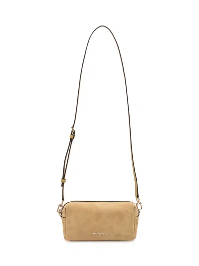 Michael Michael Kors Michael Kors Soft Mini Crossbody Bag With Chain Strap In Nude