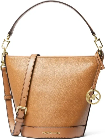 Michael Michael Kors Medium Zip Leather Bucket Bag In Multi