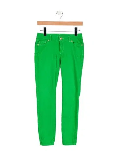 Pre-owned Michael Michael Kors Mid-rise Skinny Leg Jeans In Green