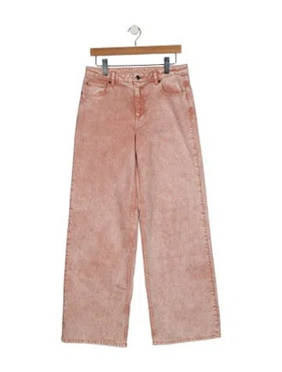 Pre-owned Michael Michael Kors Mid-rise Wide Leg Jeans W/ Tags In Pink
