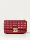 Michael Michael Kors Tribeca Small Quilted Shoulder Bag In 红色