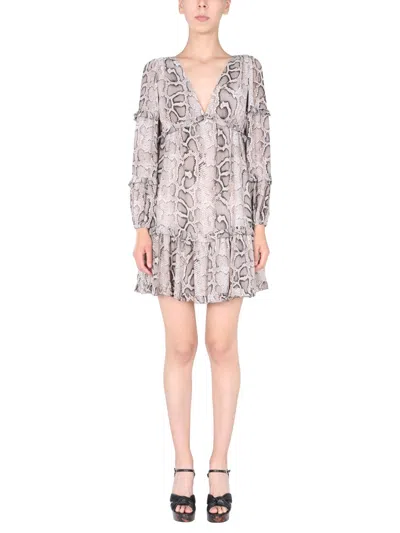 Michael Michael Kors Mini Dress In Gray