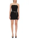 Michael Michael Kors Logo-buckle Belt Minidress