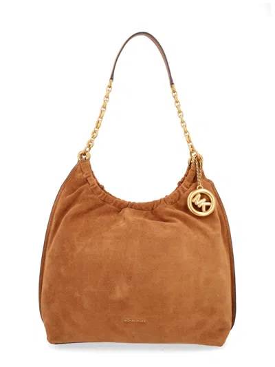 Michael Michael Kors Mini Leather Shoulder Bag In Brown