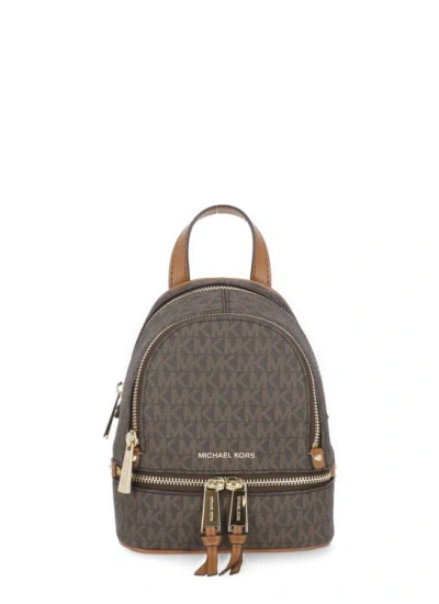 Michael Michael Kors Mini Rhea Backpack In Brown