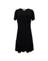 Michael Michael Kors Mini Shift Dress In Black Polyester In Black