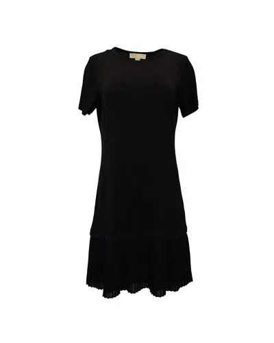 Michael Michael Kors Mini Shift Dress In Black Polyester