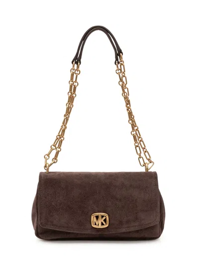 Michael Michael Kors Mini Turn-lock Convertible Shoulder Bag In Brown