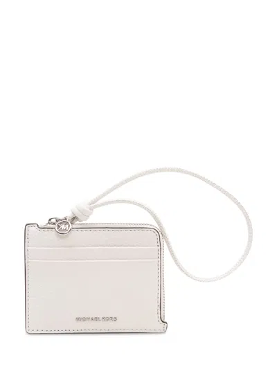 Michael Michael Kors Mini Wallet With Multiple Compartments In Optic White