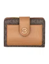 Michael Michael Kors Mk Charm Sm Tab Compact Pckt Wllt-tu Nd Michael By Michael Kors Female