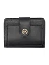 Michael Michael Kors Mk Charm Md Tab Pckt Bifold-tu Nd Michael By Michael Kors Female In Black