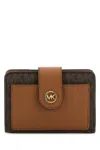 Michael Michael Kors Mk Charm Sm Tab Compact Pckt Wllt-tu Nd Michael By Michael Kors Female