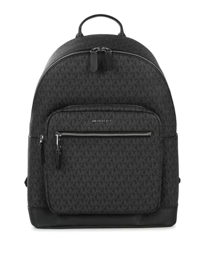 Michael Michael Kors Hudson Logoprint Backpack In Black