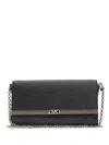 Michael Michael Kors Mona Chain Clutch Bag In Gray