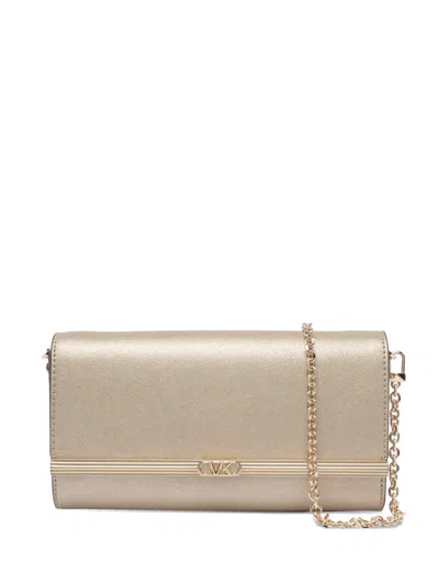 Michael Michael Kors Mona Detachable-chain Clutch Bag In Gold