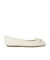Michael Michael Kors Jilly Womens Faux Leather Slip-on Ballet Flats In White