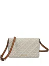 Michael Michael Kors Monogram-logo Crossbody Bag In Neutrals