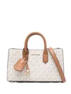 Michael Michael Kors Monogram Logo-motif Tote Bag In Neutral