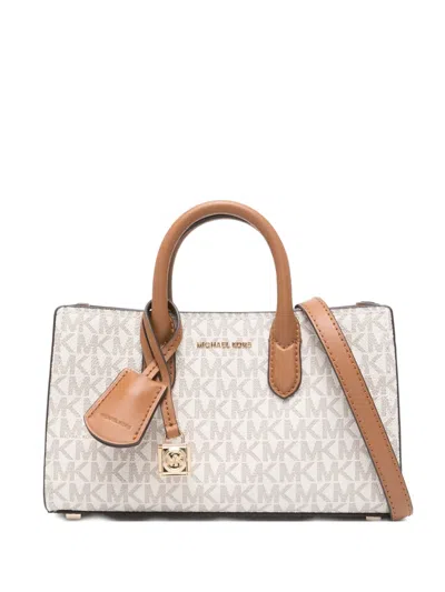Michael Michael Kors Monogram Logo-motif Tote Bag In Neutral
