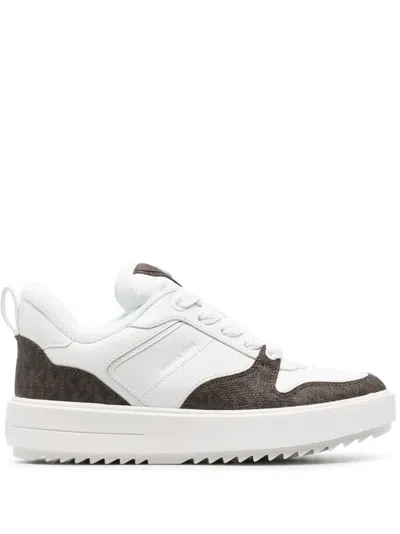 Michael Michael Kors Monogram-pattern Lace-up Sneakers In Multi