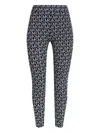 Michael Michael Kors Monogram-pattern Leggings In Black