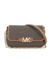 Michael Michael Kors Monogram-pattern Logo-plaque Bag In Black