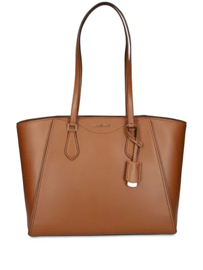 Michael Michael Kors Monogram Pattern Tote Bag In Brown