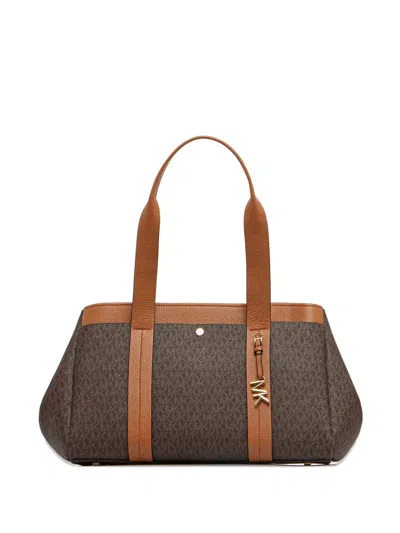 Michael Michael Kors Monogram-pattern Tote Bag In Brown