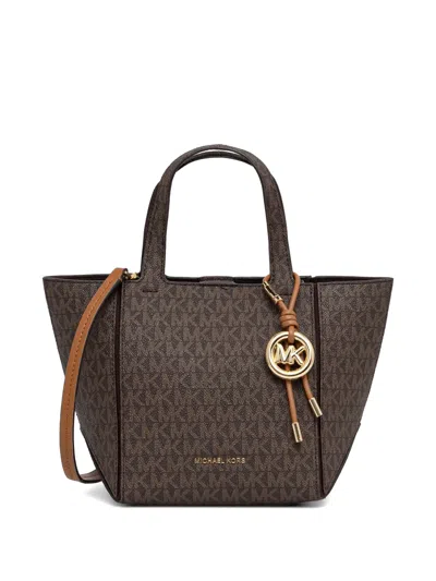 Michael Michael Kors Monogram-pattern Tote Bag In Brown