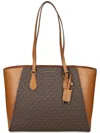 Michael Michael Kors Monogram-pattern Tote Bag In Brown
