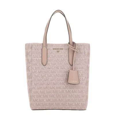 Michael Michael Kors Monogram Patterned Top Handle Bag In Pink
