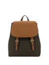 Michael Michael Kors Foldover Top Backpack In Black