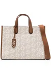 Michael Michael Kors Monogram-print Canvas Tote Bag In Neutrals