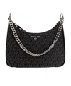 Michael Michael Kors Monogram-print Dual-handle Bag In Black
