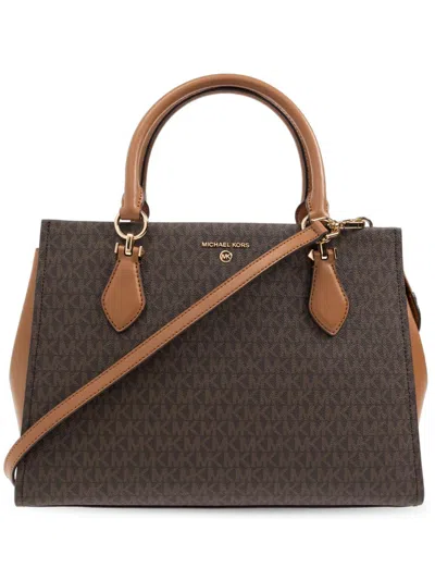 Michael Michael Kors Marilyn Md Satchel In Brown