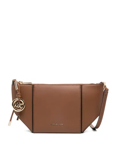 Michael Michael Kors Monogram Shoulder Bag In Brown