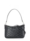 Michael Michael Kors Monogram Textured Jet Set Shoulder Bag In Grey