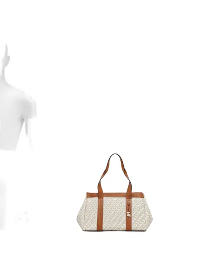 Michael Michael Kors Monogram Tote Bag In Gray
