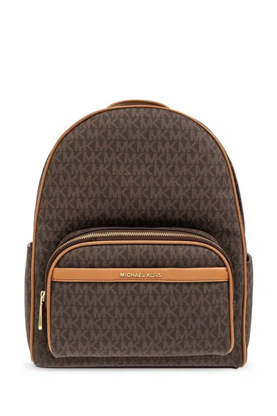 Michael Michael Kors Monogrammed Backpack In Brown