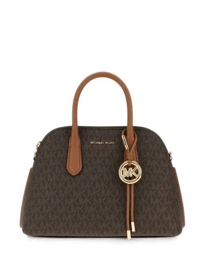 Michael Michael Kors Michael By Michael Kors Printed Canvas Freddie Handbag In Brown