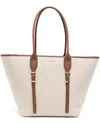 Michael Michael Kors Moore Large Buckle Tote Bag In Luggage