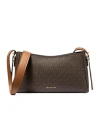 Michael Michael Kors Moore Medium Iconic Logo Crossbody Bag In Black