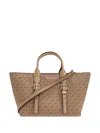 Michael Michael Kors Double Handle Shoulder Bag In Brown
